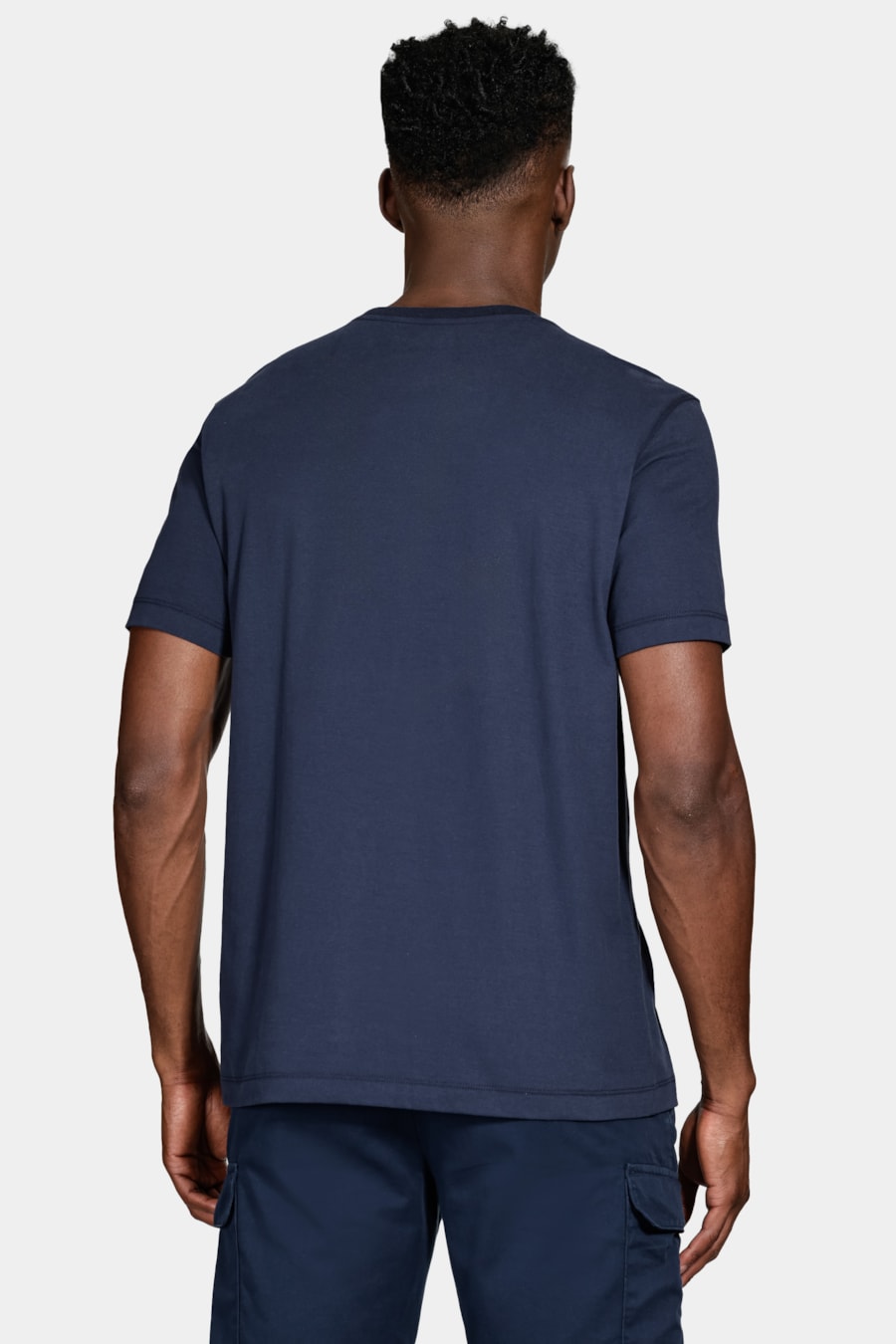 Camiseta Manga Curta Soft Comfort Navy — foto 4 de 5