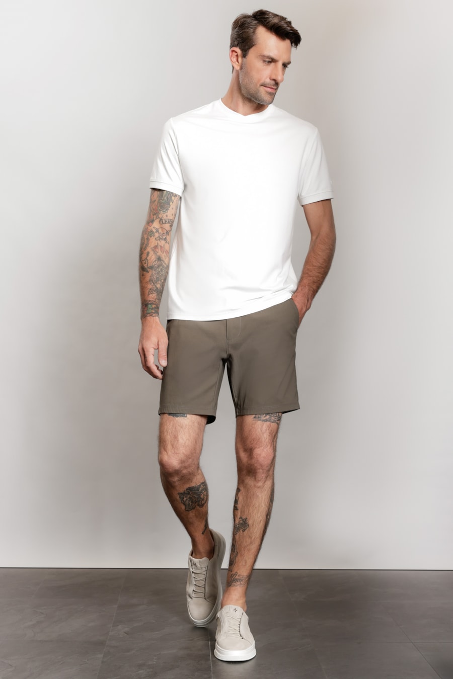 Camiseta Manga Curta Soft Duo Branco Polar — foto 2 de 7