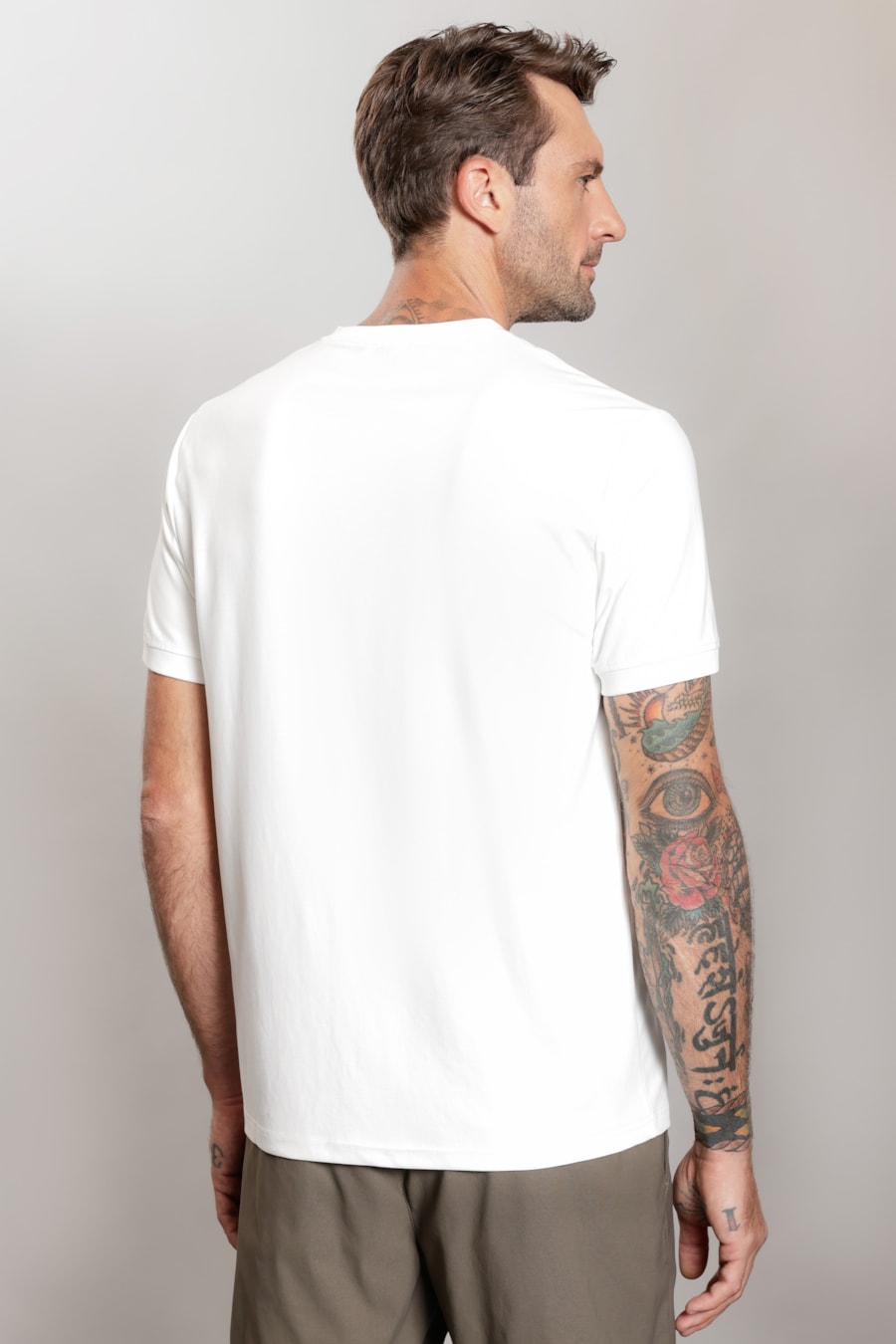 Camiseta Manga Curta Soft Duo Branco Polar — foto 5 de 7