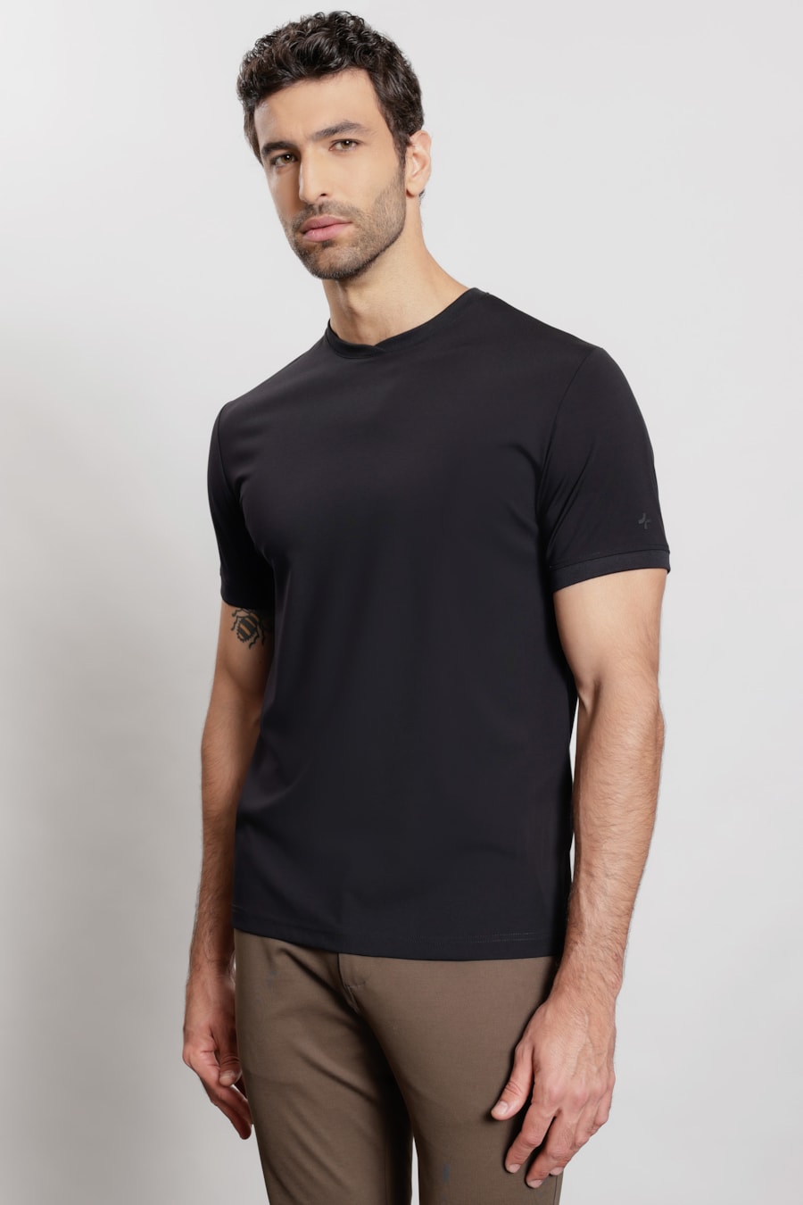 Camiseta Manga Curta Soft Duo Marinho Escuro — foto 1 de 7