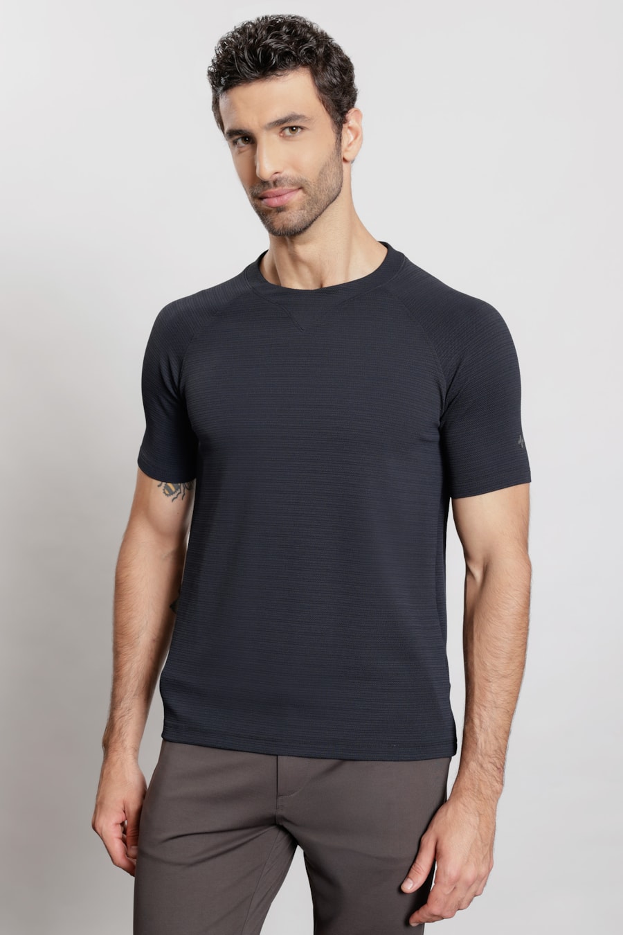 Camiseta Manga Curta  Soft Duo Preto — foto 1 de 8