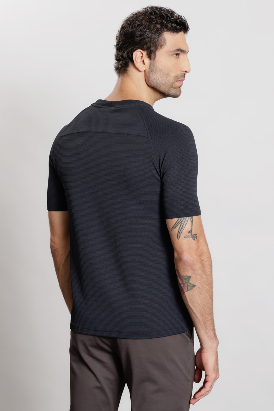 Camiseta Manga Curta Soft Duo Preto — foto 6 de 8