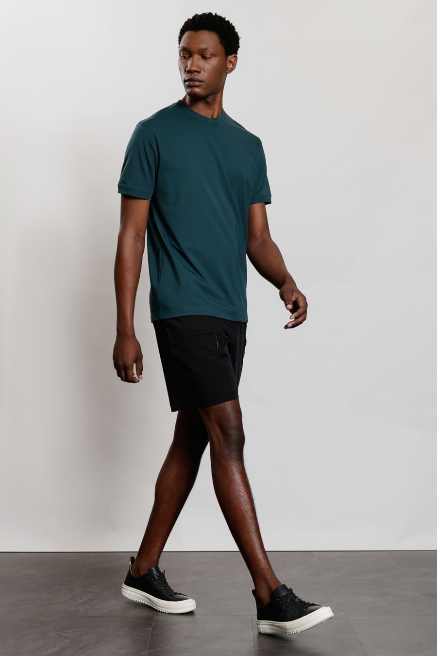 Camiseta Manga Curta Soft Duo Verde Urban — foto 2 de 5