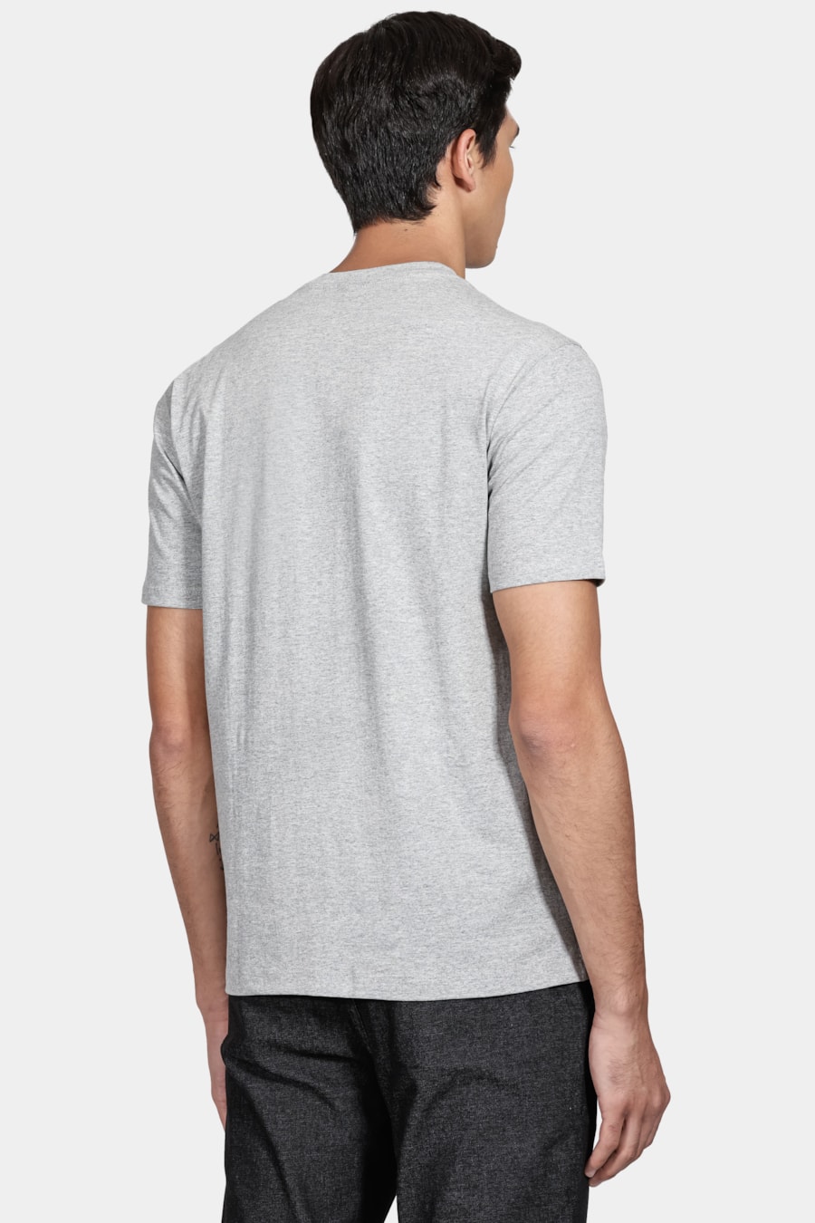 Camiseta Manga Curta Square Cinza Mescla — foto 4 de 4