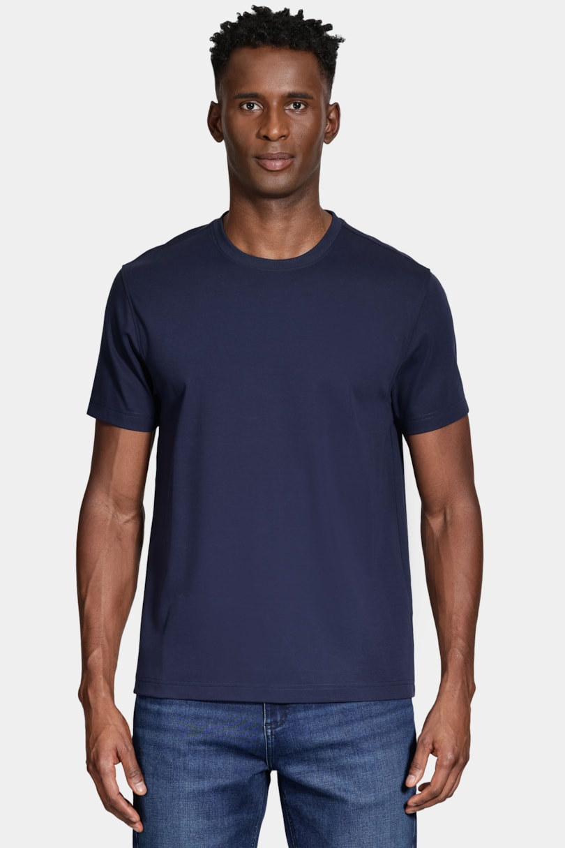 Camiseta Manga Curta Supima Modal Navy