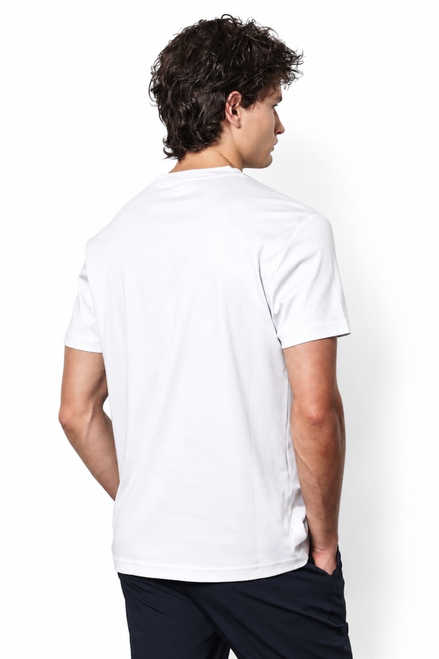 Camiseta Manga Curta Tencel Soft Branco — foto 4 de 5