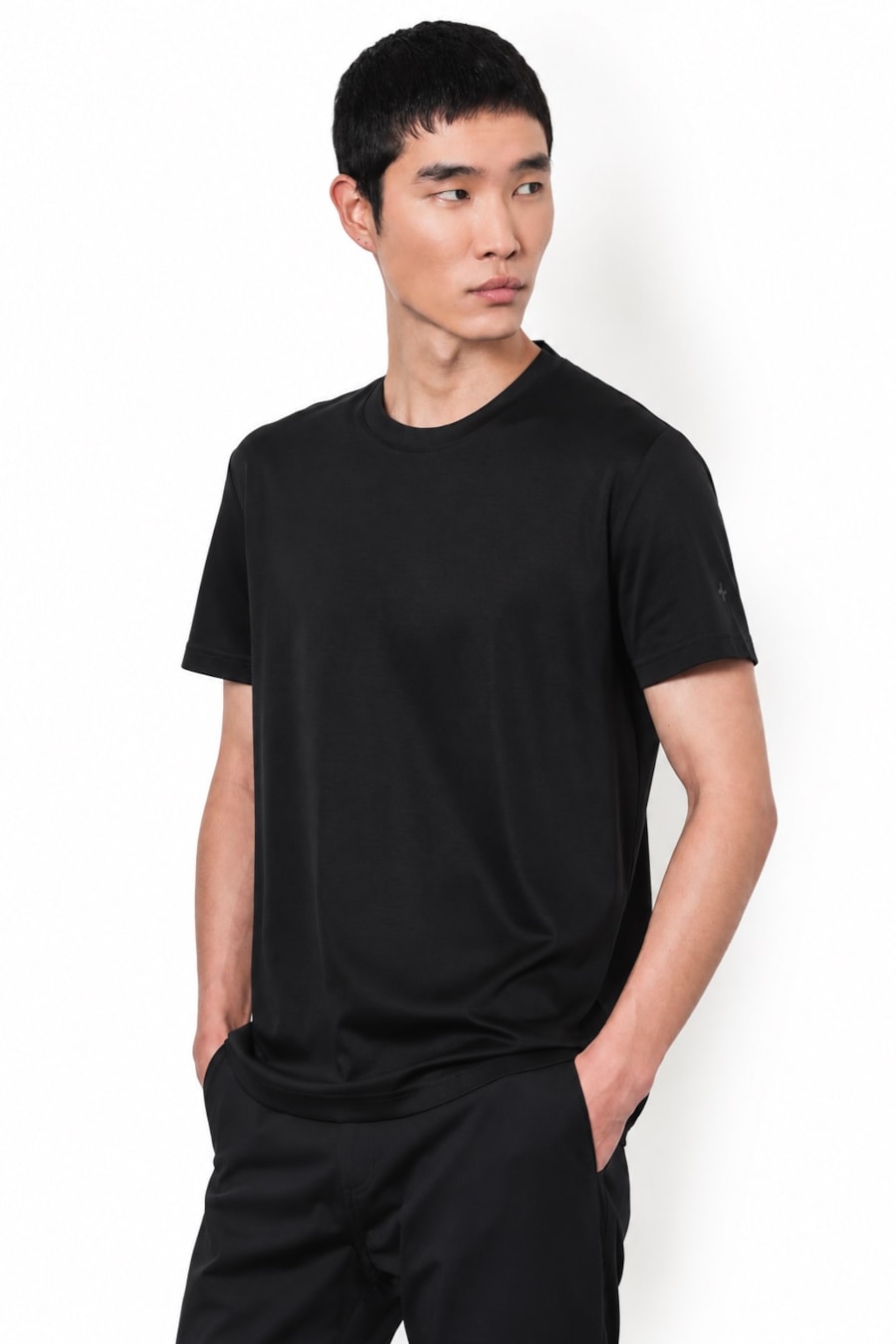 Camiseta Manga Curta Tencel Soft Preto — foto 1 de 5