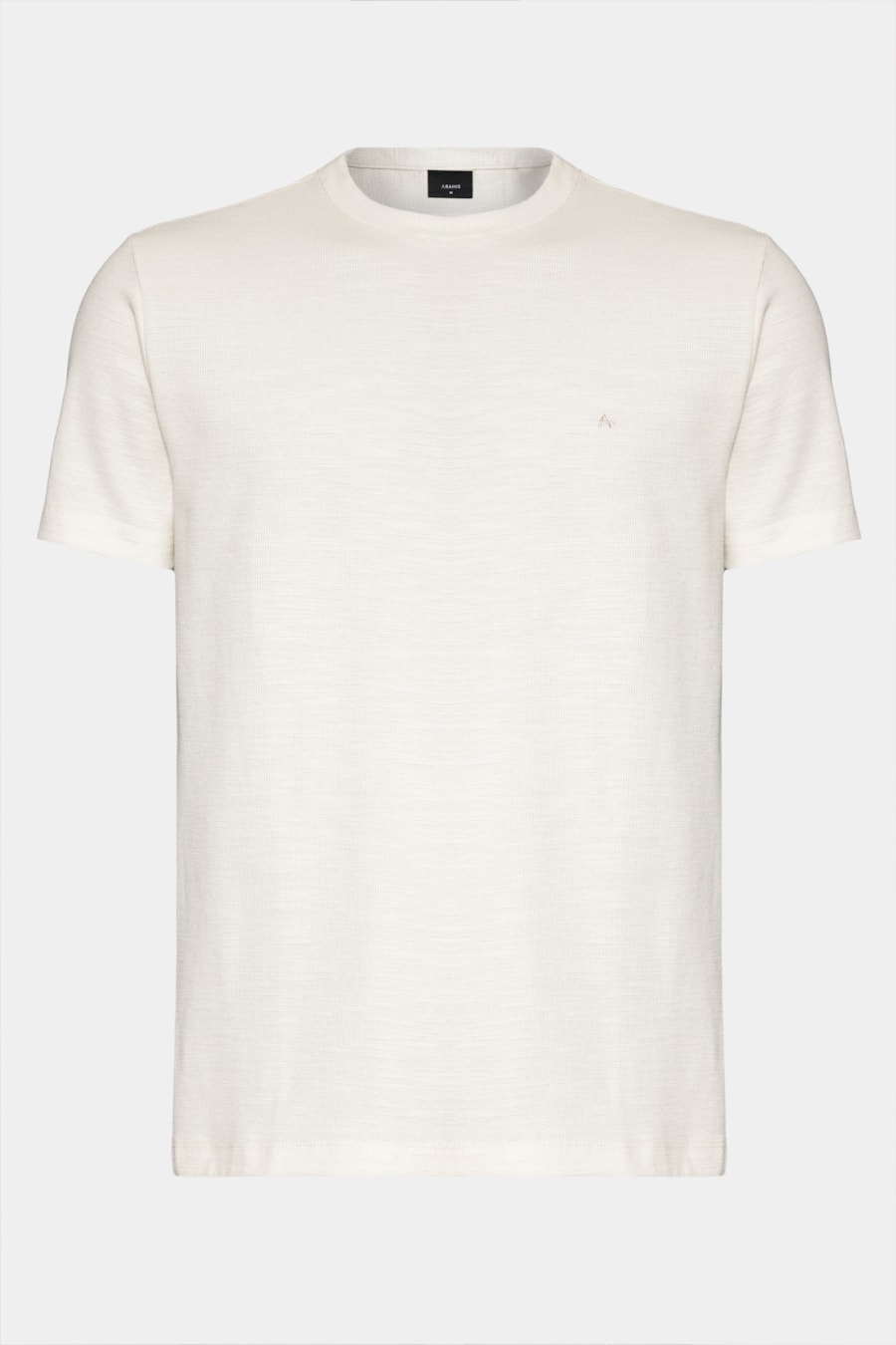 Camiseta Manga Curta Textura Marfim 116