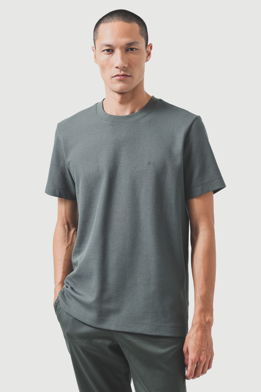 Camiseta Manga Curta Texture Interlock Botanico — foto 1 de 5