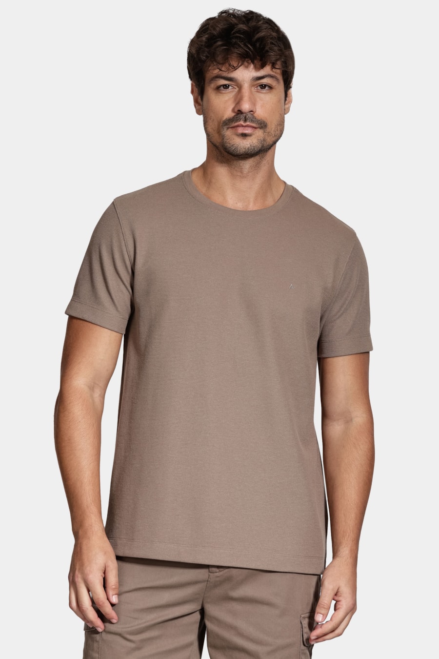 Camiseta Manga Curta Texture Interlock Charuto 116 — foto 1 de 5