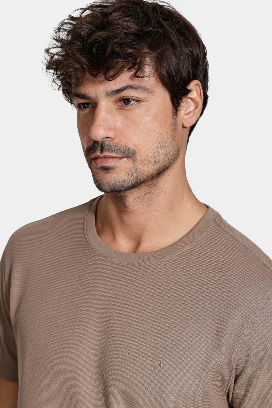 Camiseta Manga Curta Texture Interlock Charuto 116 — foto 3 de 5