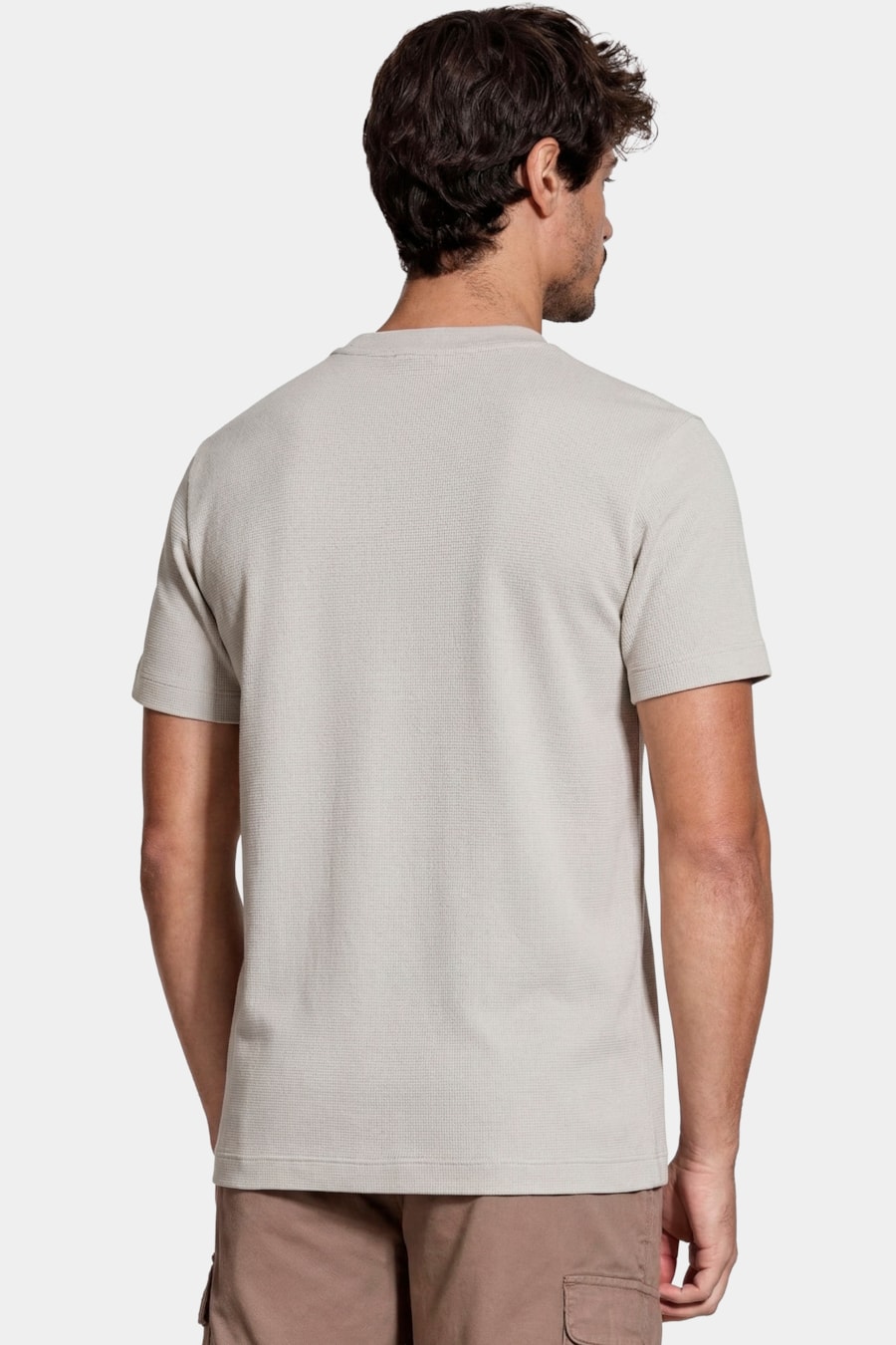 Camiseta Manga Curta Texture Interlock Marfim 117 — foto 4 de 5