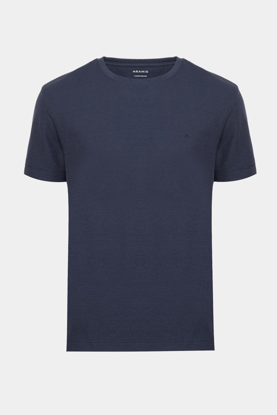 Camiseta Manga Curta Texture Interlock Navy — foto 5 de 5
