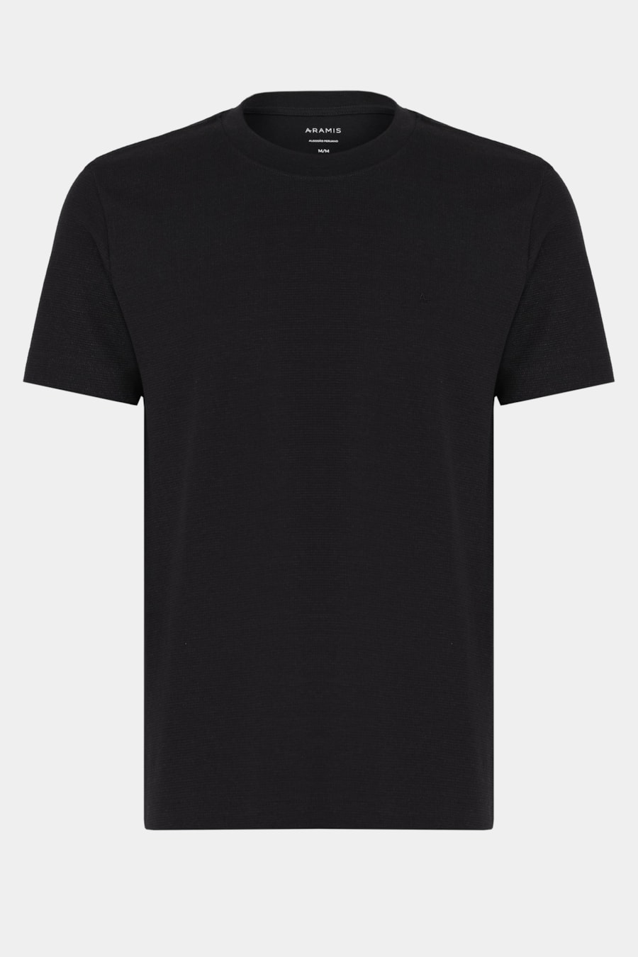 Camiseta Manga Curta Texture Interlock Preto — foto 5 de 5