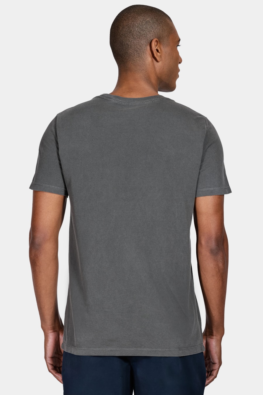 Camiseta Manga Curta Tinturada Preto — foto 4 de 5