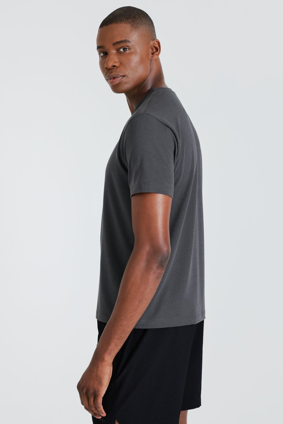 Camiseta Manga Curta Total Soft Chumbo — foto 4 de 5