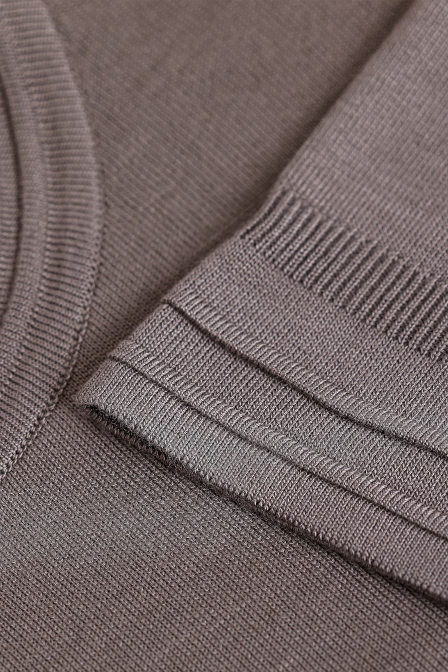 Camiseta Manga Curta Tricot Dual Knit Fume — foto 7 de 7