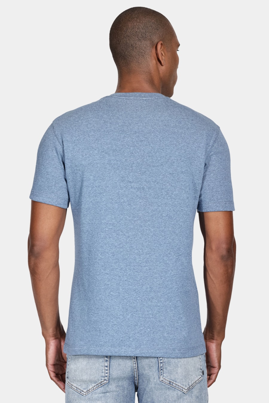Camiseta Manga Curta Tricot Mouline Marinho — foto 4 de 4
