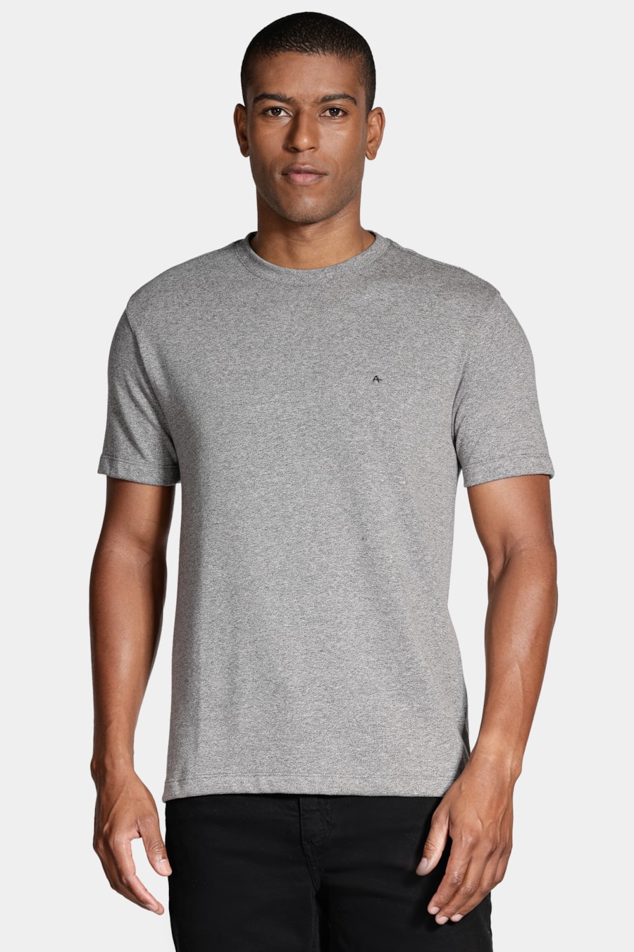 Camiseta Manga Curta Tricot Mouline Preto — foto 1 de 4