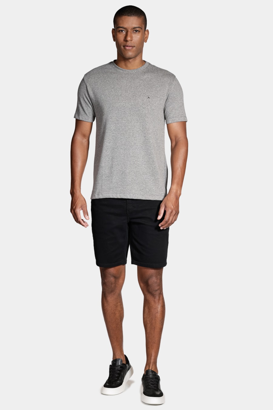 Camiseta Manga Curta Tricot Mouline Preto — foto 2 de 4