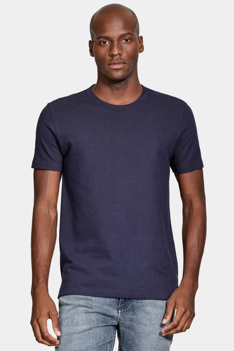 Camiseta Manga Curta Tricot Navy