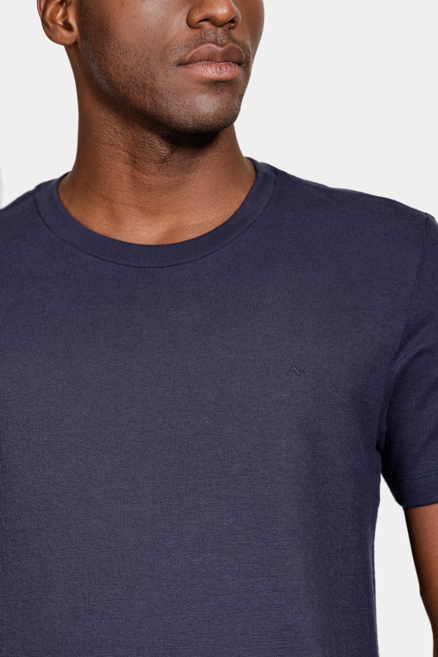 Camiseta Manga Curta Tricot Navy — foto 3 de 5