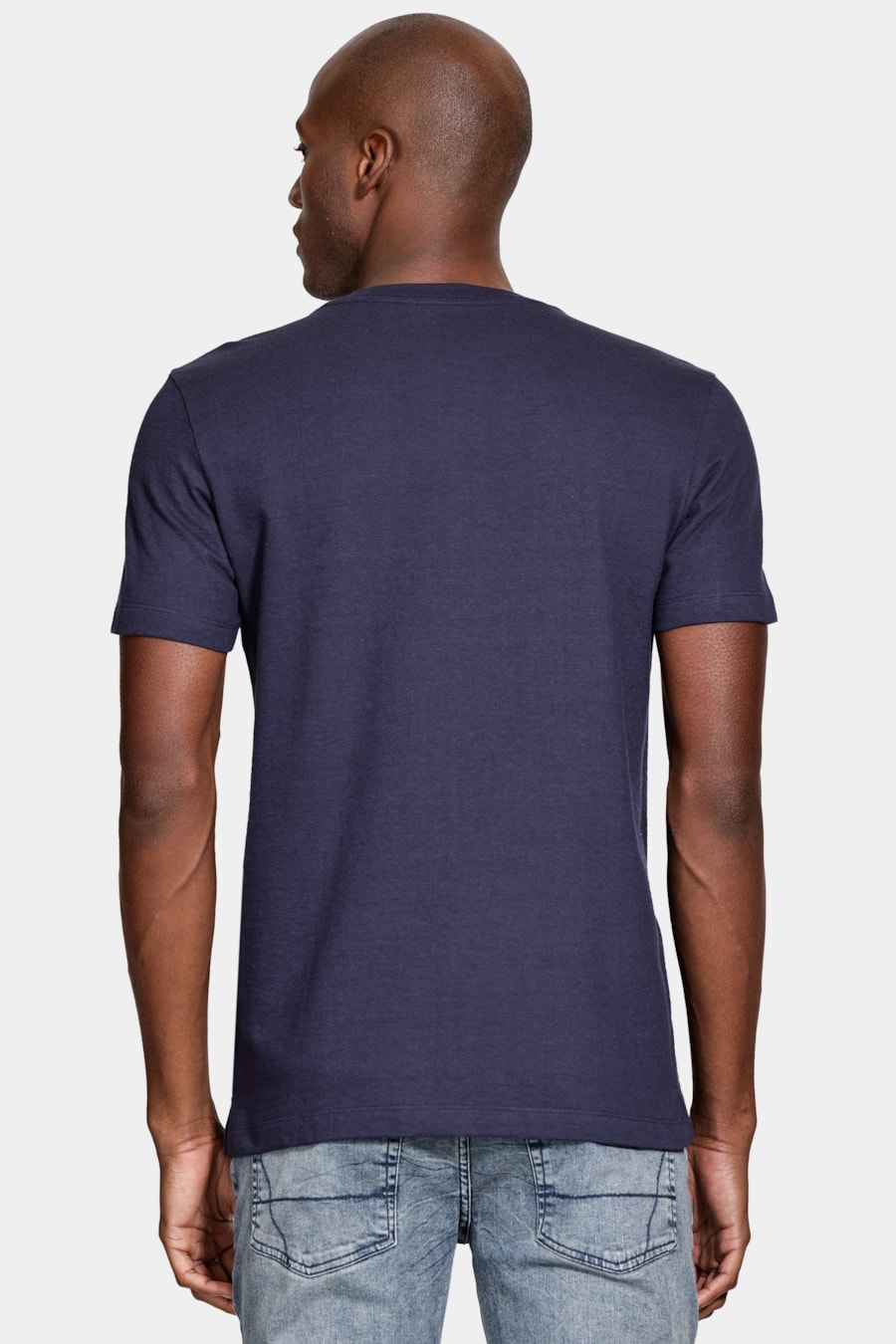 Camiseta Manga Curta Tricot Navy — foto 4 de 5