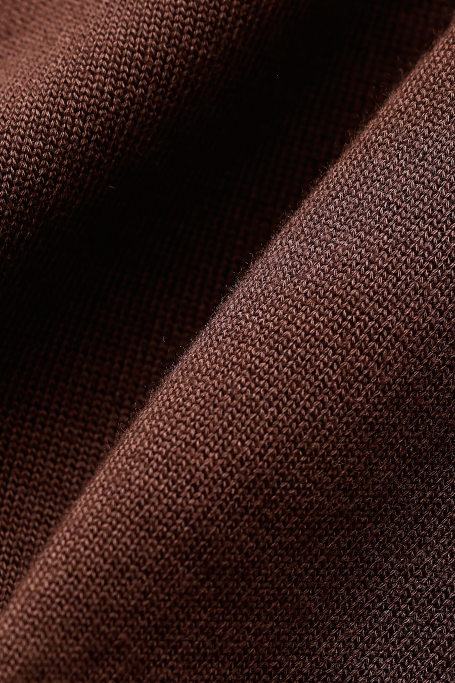 Camiseta Manga Curta Tricot Rawsoft Marrom — foto 6 de 6