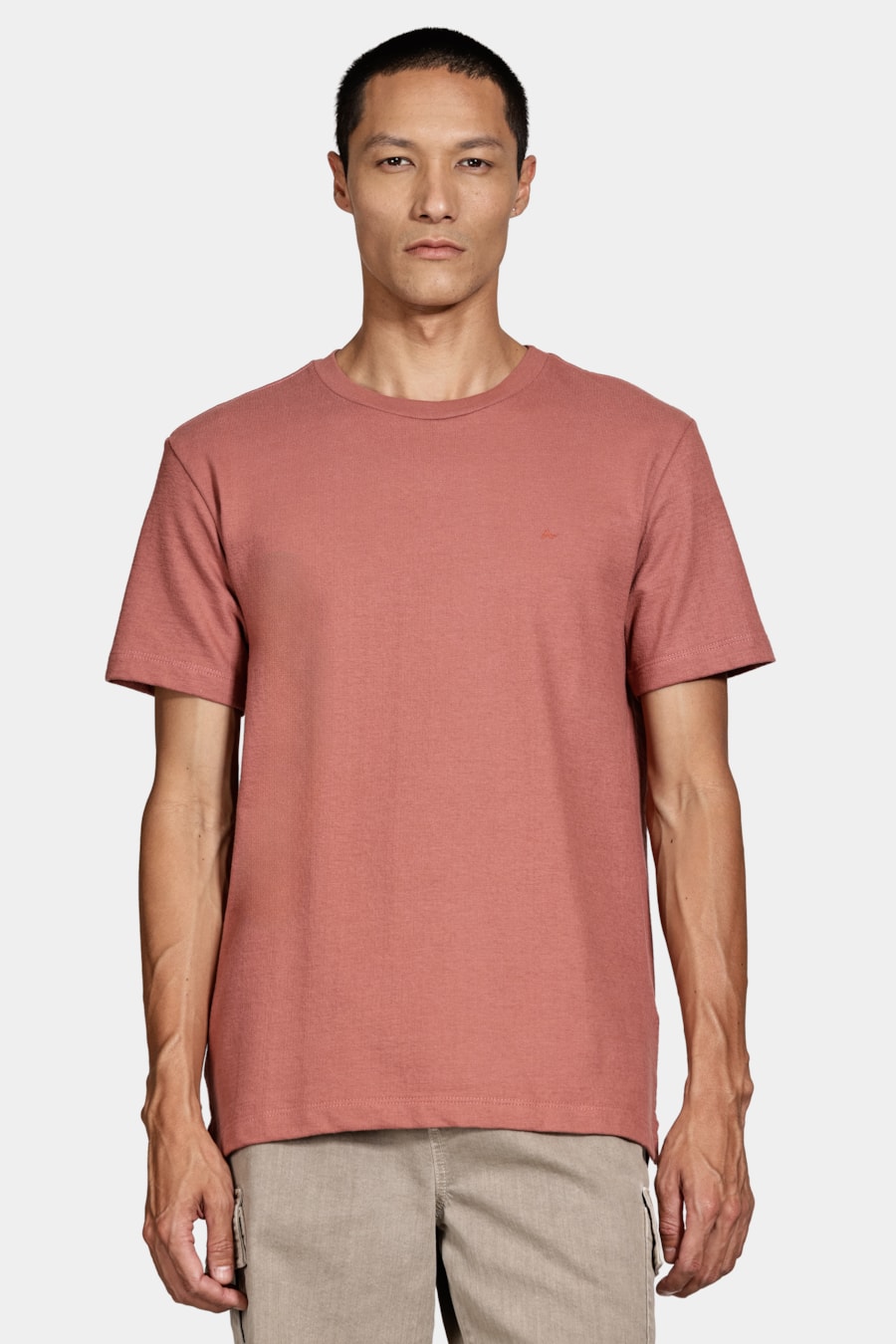 Camiseta Manga Curta Tricot Terracota 116 — foto 1 de 5