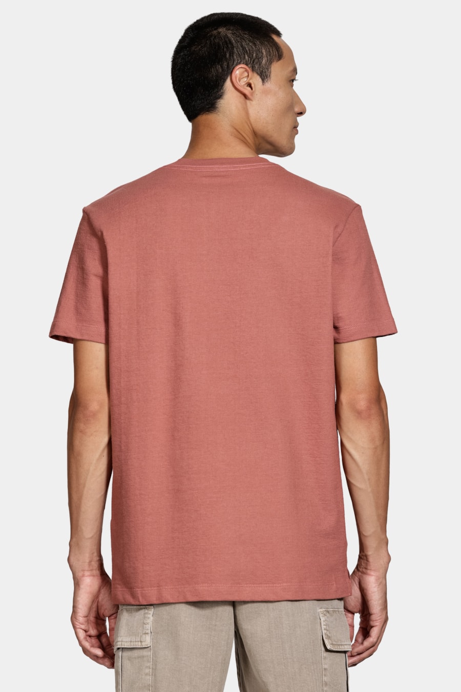 Camiseta Manga Curta Tricot Terracota 116 — foto 4 de 5
