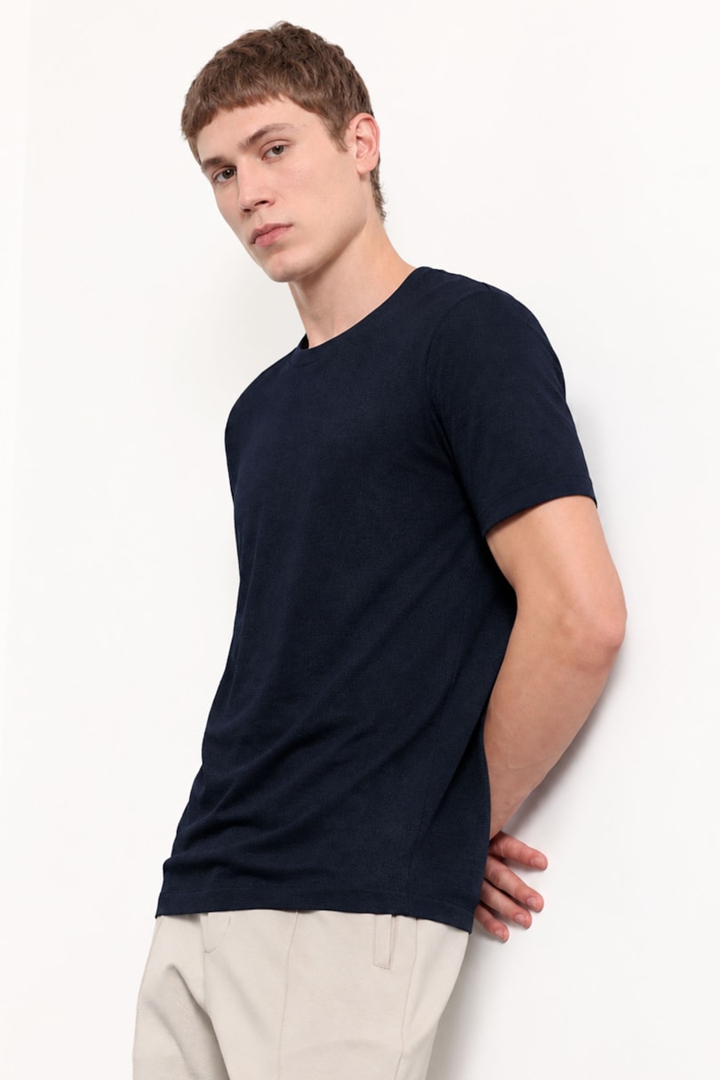 Camiseta Manga Curta Twist Marinho