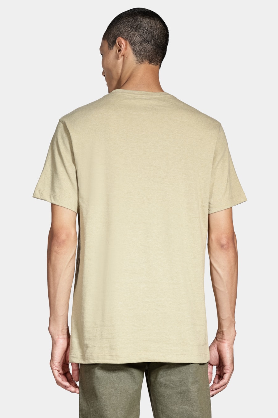 Camiseta Manga Curta Vintage Verde Alga — foto 4 de 4