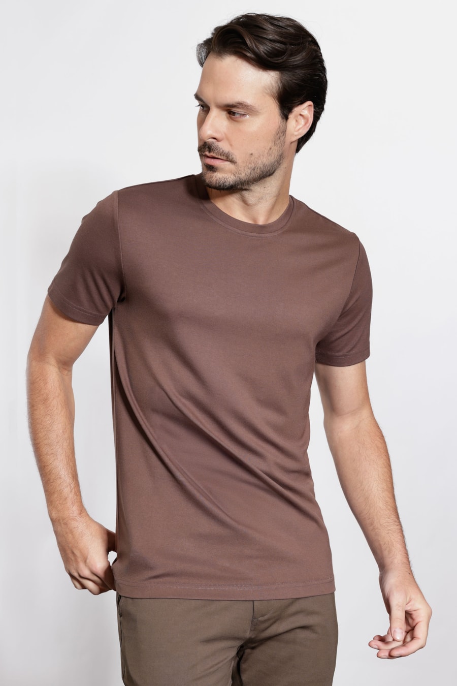 Camiseta Manga Curta Visco Everyday Ocre — foto 1 de 5