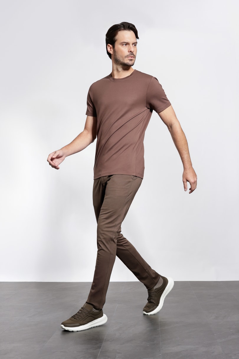 Camiseta Manga Curta Visco Everyday Ocre