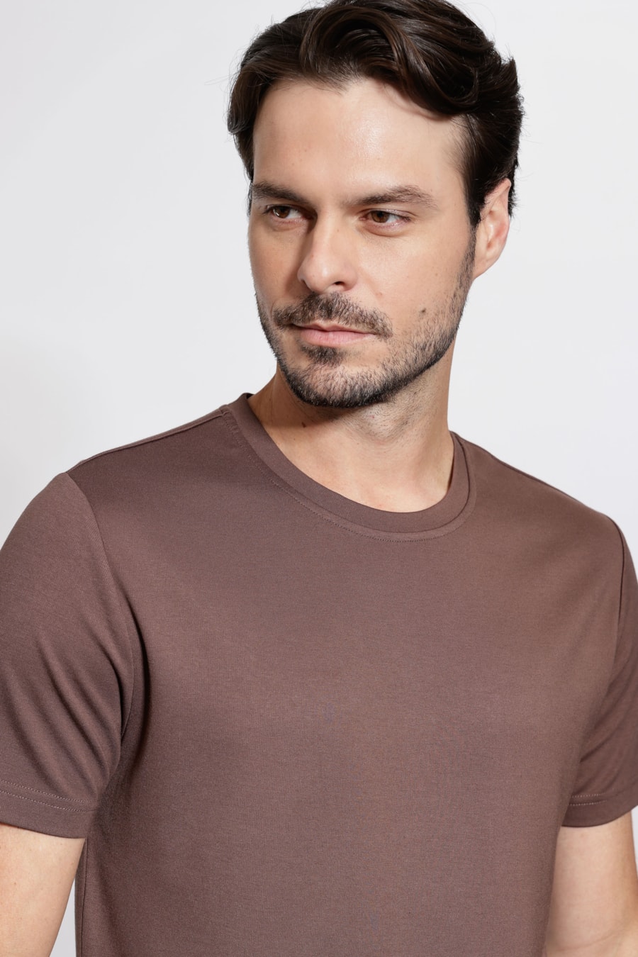 Camiseta Manga Curta Visco Everyday Ocre — foto 3 de 5