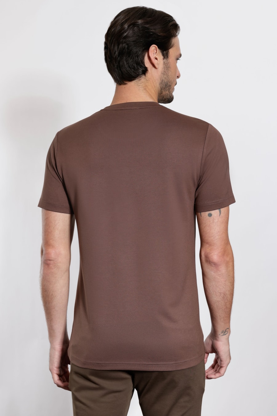 Camiseta Manga Curta Visco Everyday Ocre — foto 4 de 5
