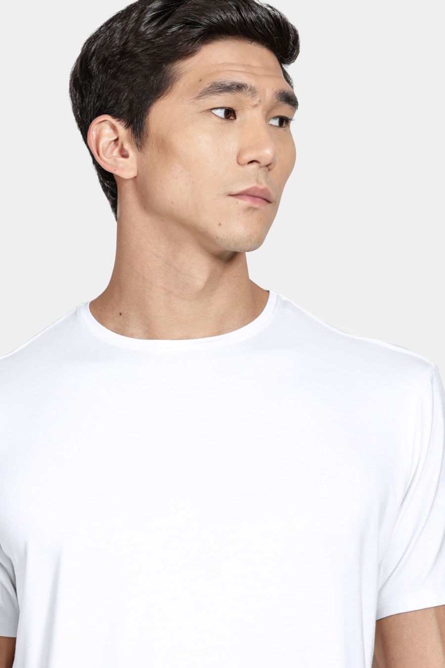 Camiseta Manga Curta Viscolycra Branco — foto 3 de 4