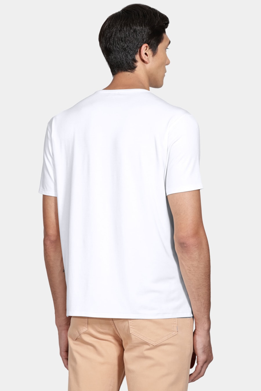 Camiseta Manga Curta Viscolycra Branco — foto 4 de 4
