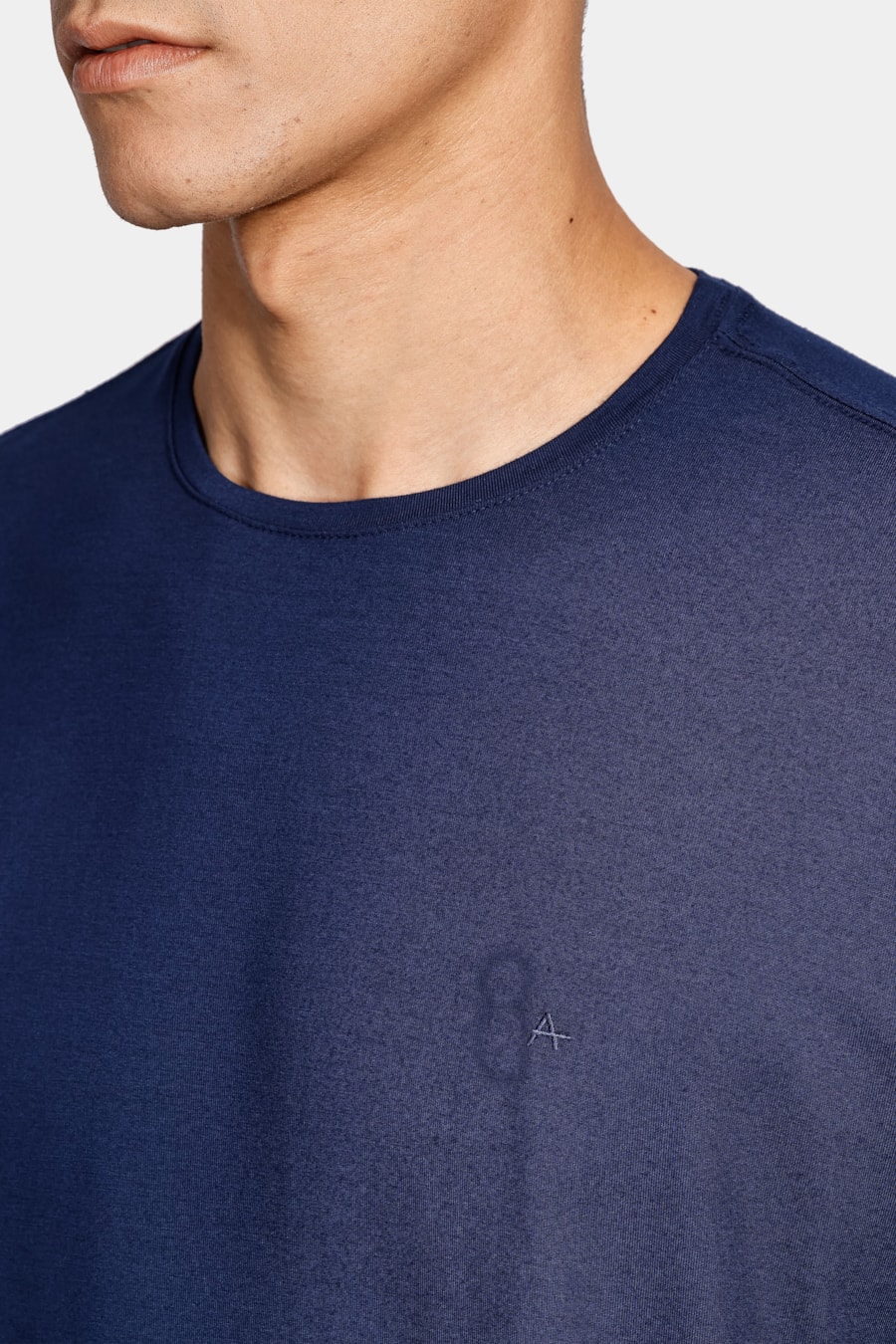 Camiseta Manga Curta Viscolycra Marinho — foto 3 de 4