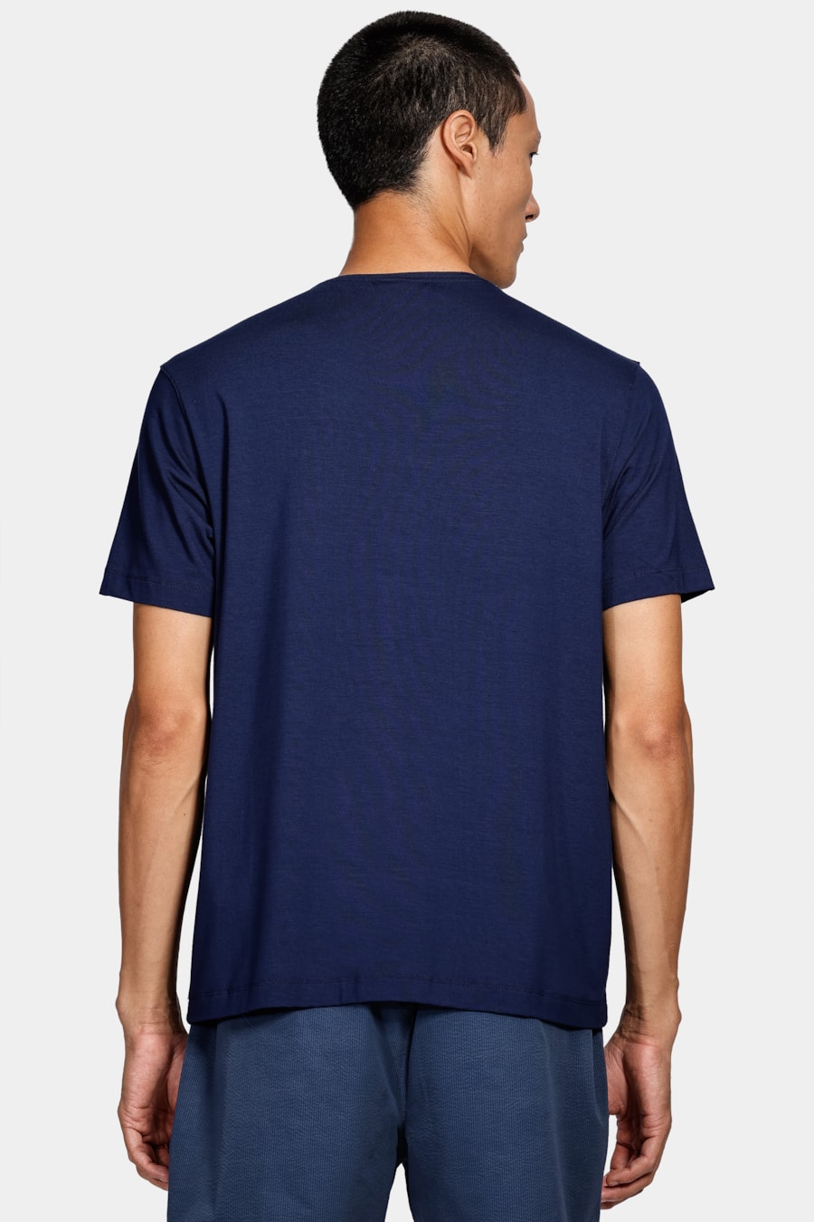 Camiseta Manga Curta Viscolycra Marinho — foto 4 de 4