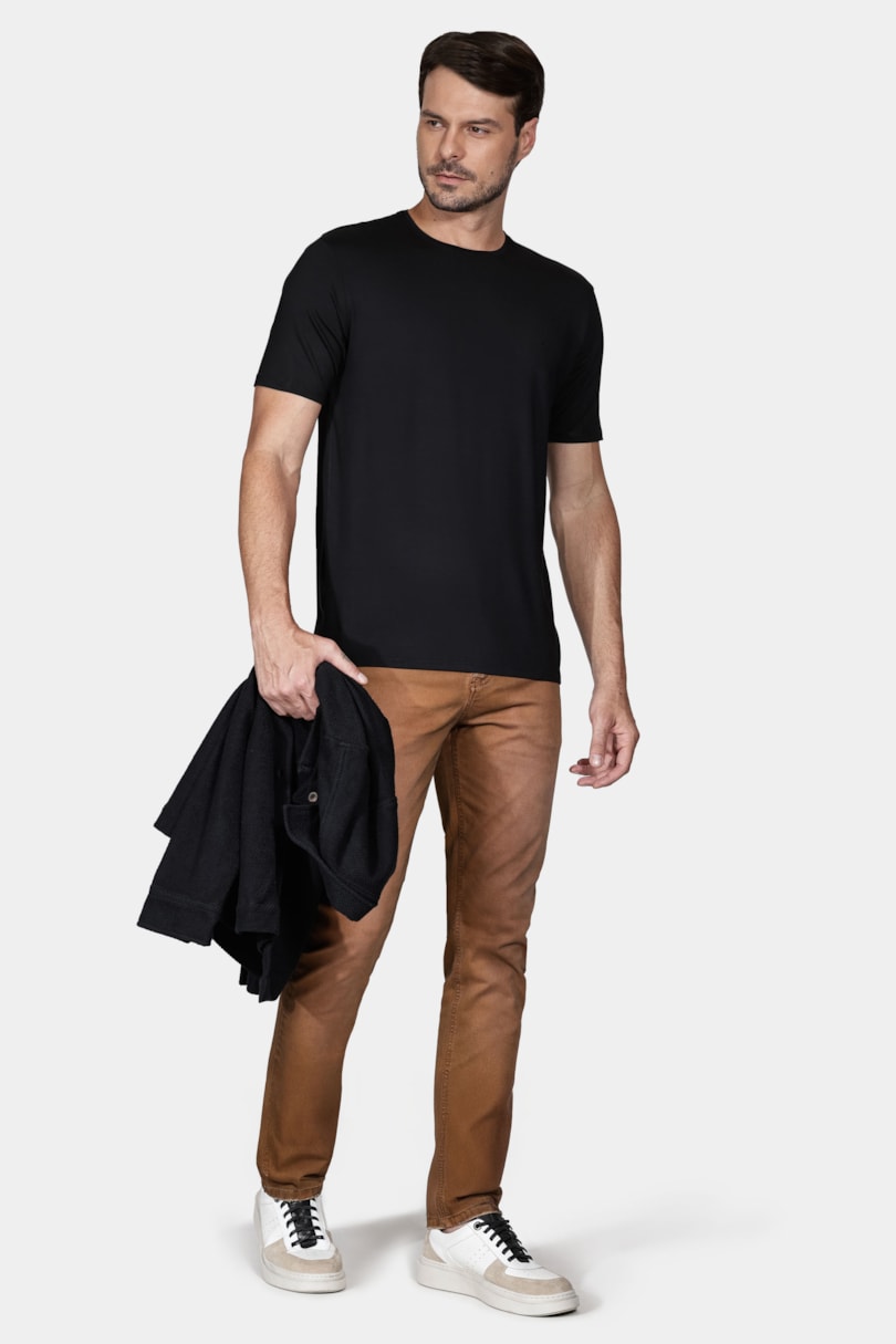 Camiseta Manga Curta Viscolycra Preto
