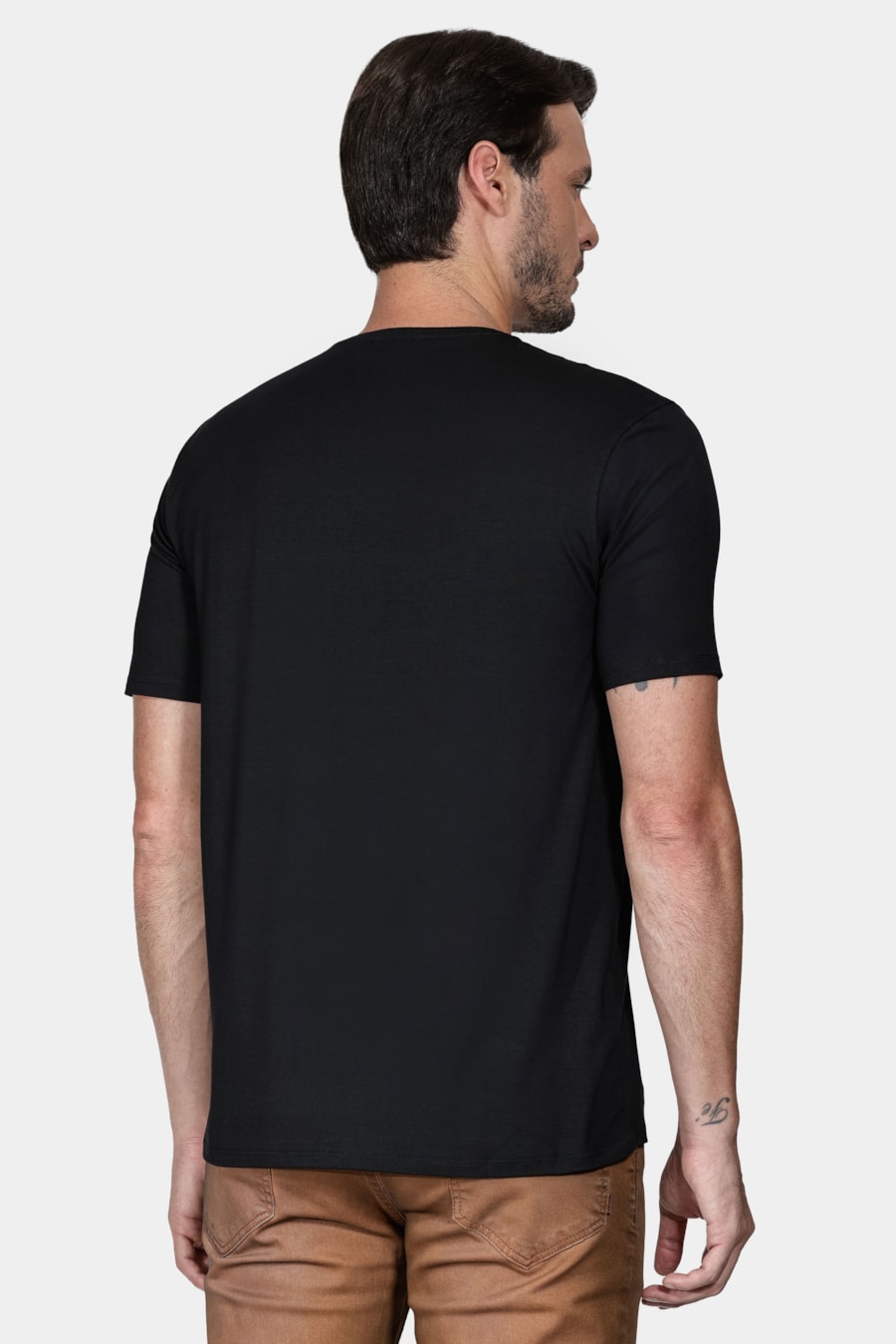 Camiseta Manga Curta Viscolycra Preto — foto 4 de 5