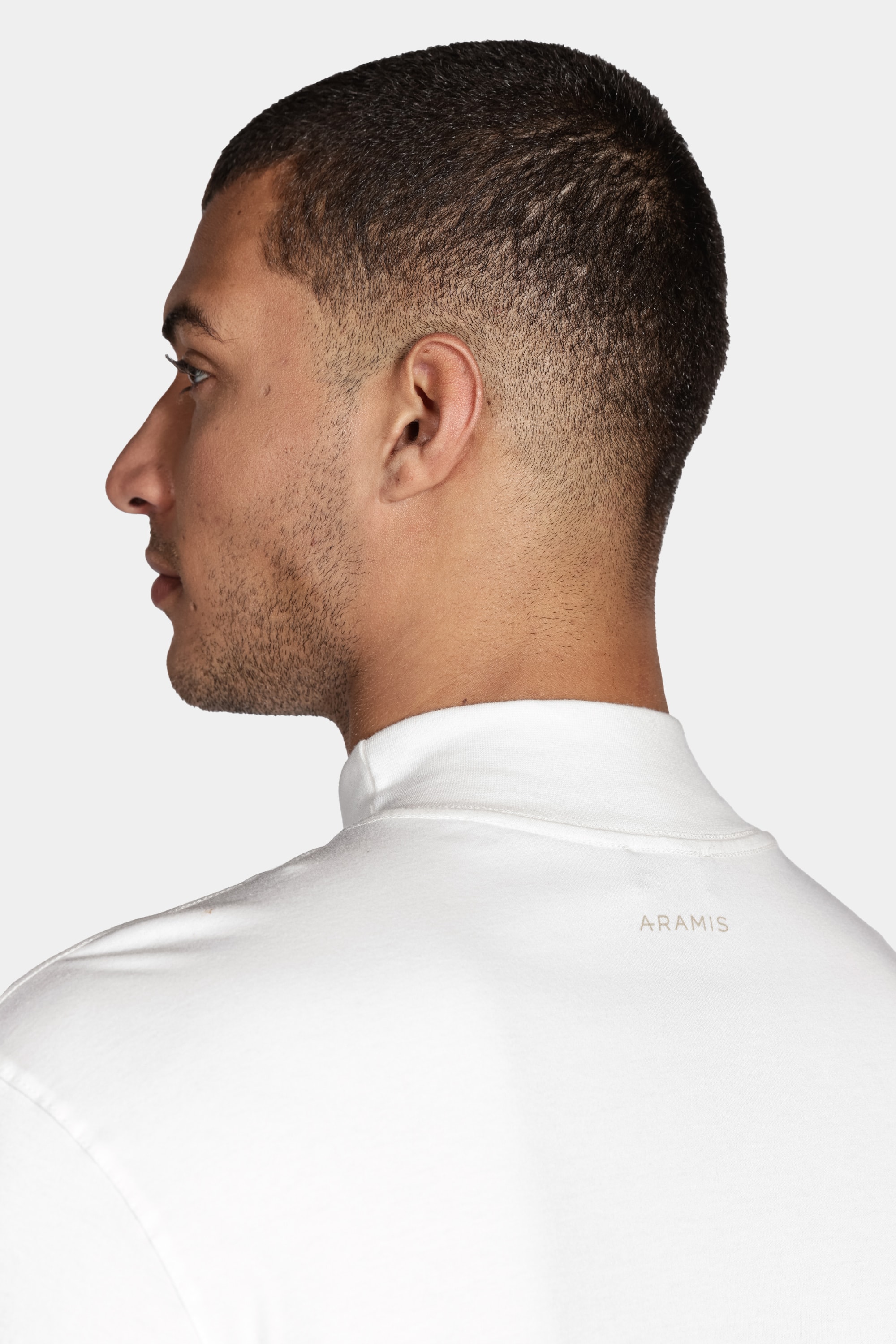 Camiseta Manga Longa Gola Alta Hermes - Off White