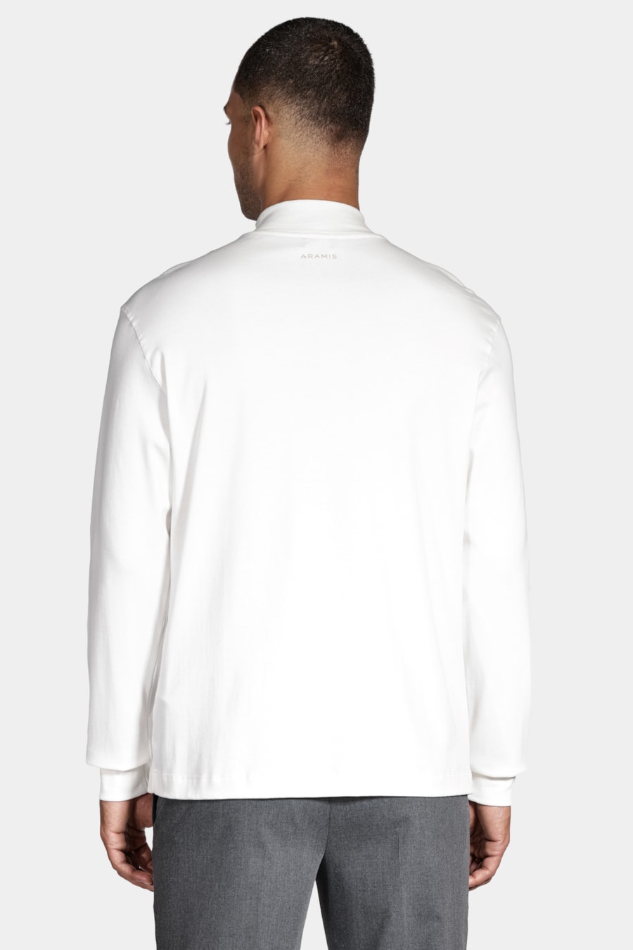 Camiseta Manga Longa Gola Alta Hermes Off White — foto 5 de 5
