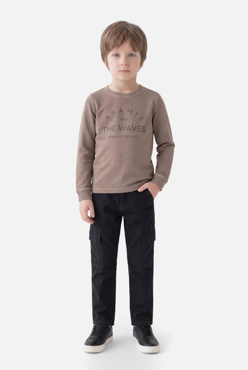 Camiseta Manga Longa Infantil Estampa Ride The Waves Castor 117