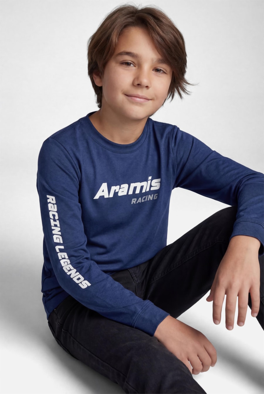 Camiseta Manga Longa Infantil Race Indigo — foto 1 de 7