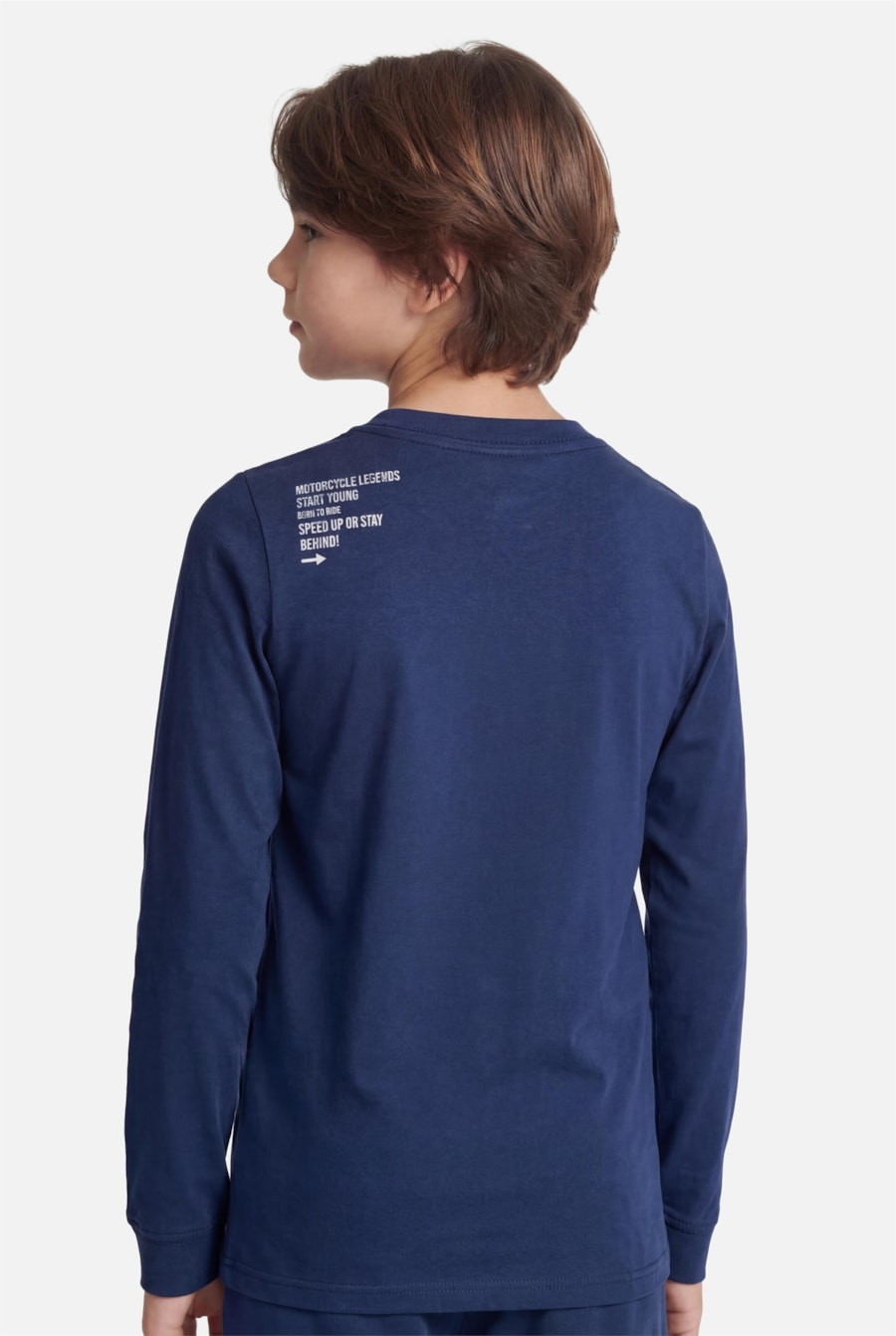 Camiseta Manga Longa Infantil Race Indigo — foto 3 de 7