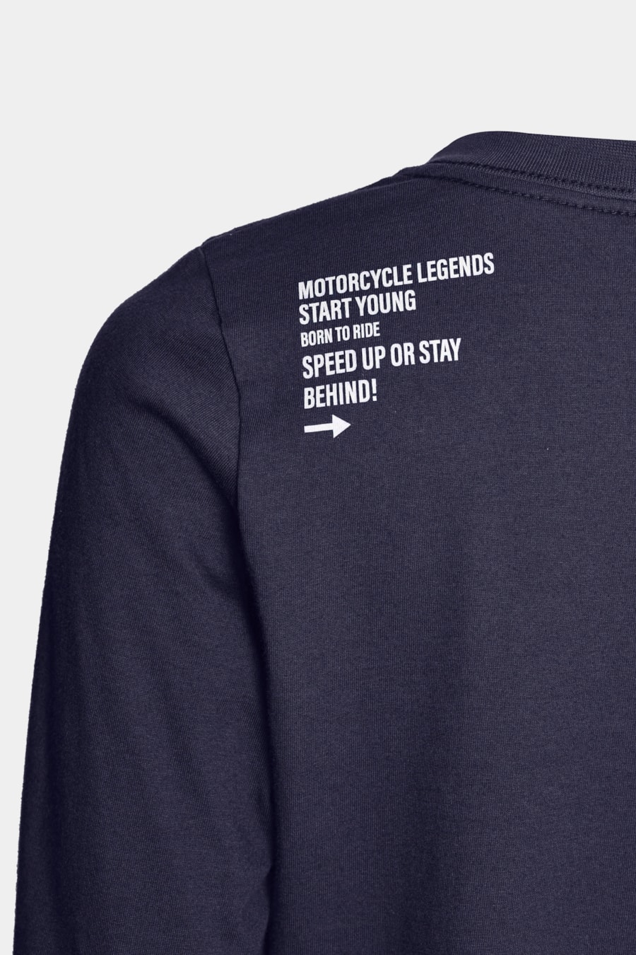 Camiseta Manga Longa Infantil Race Navy — foto 7 de 7