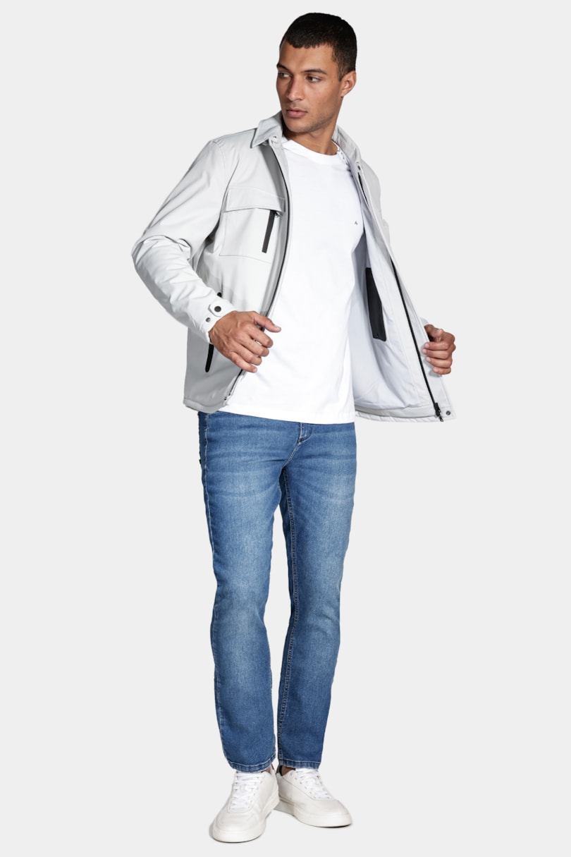 Camiseta Manga Longa Malha Básica Branco