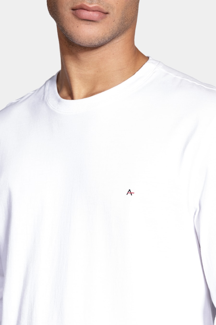 Camiseta Manga Longa Malha Básica Branco — foto 3 de 4
